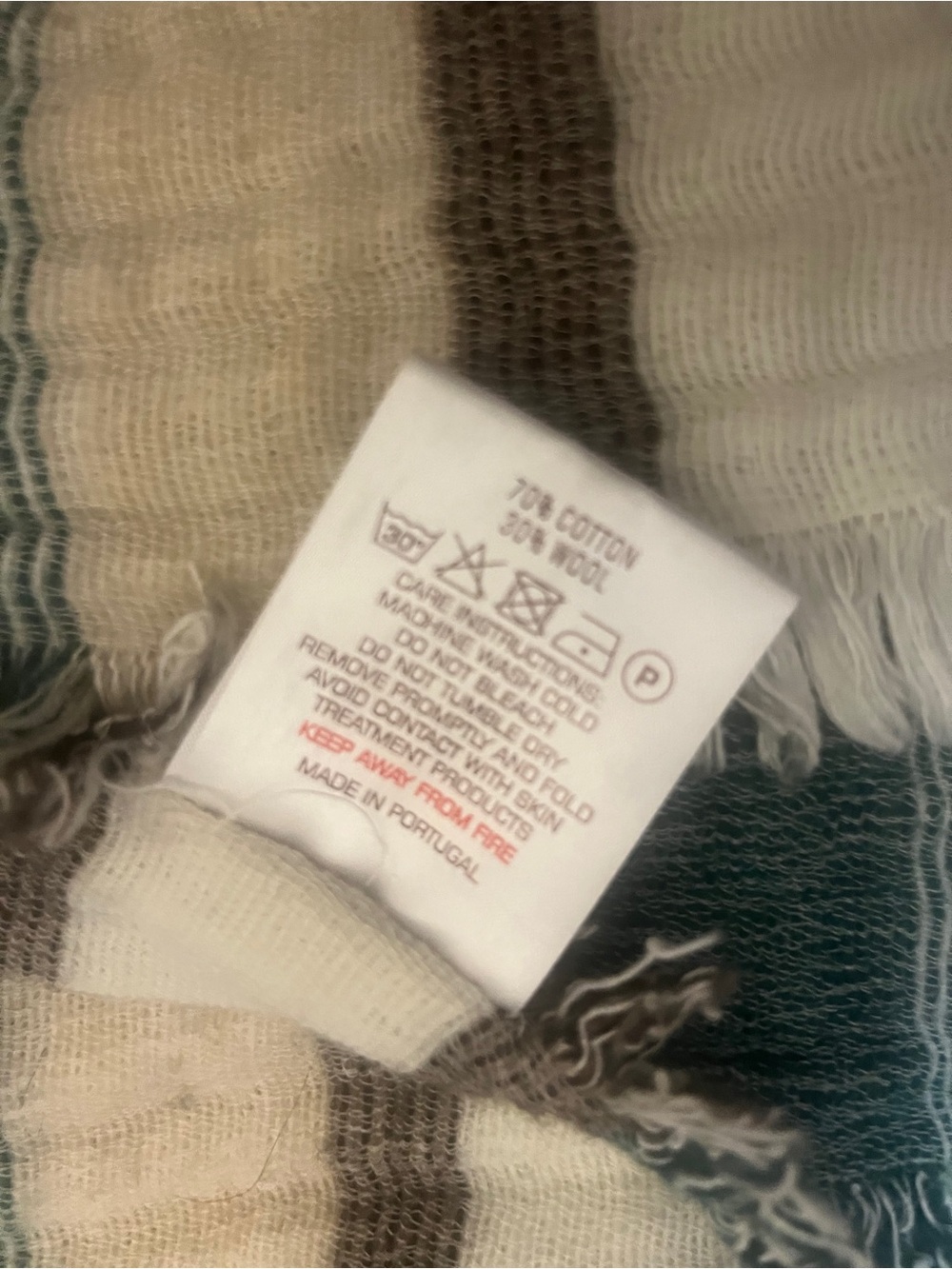 Antonio Salgado Wool Cotton Gauzy Throw - Picture 5 of 6